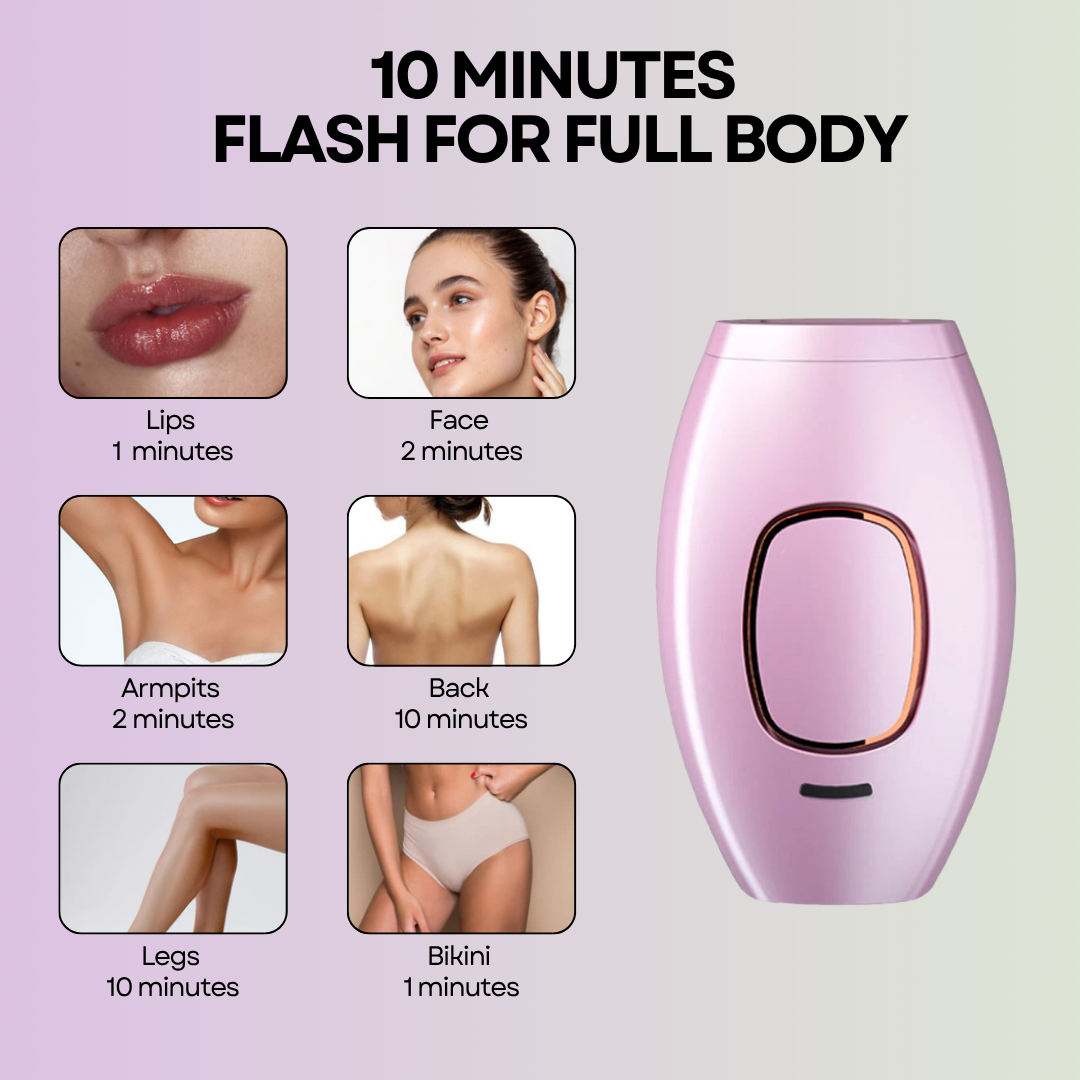 Laser hair removal device at home